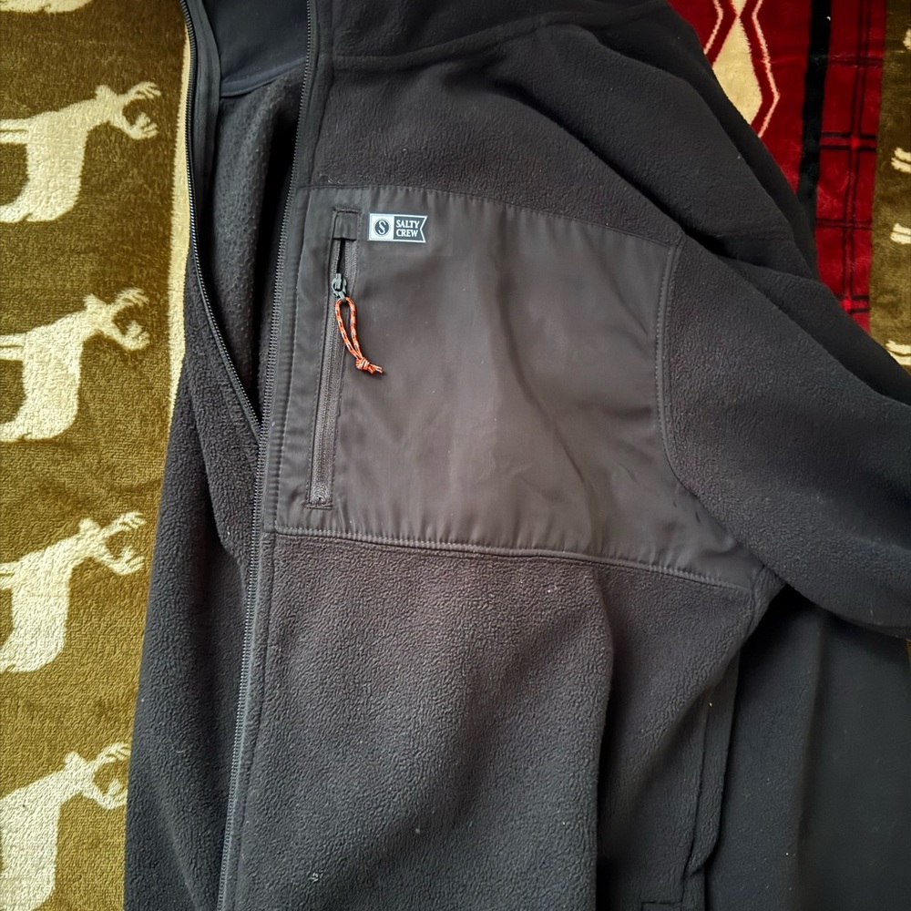Men's Black vintaged Jacket by Salty crew
